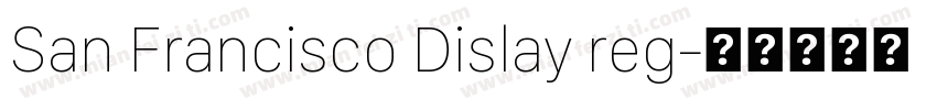 San Francisco Dislay reg字体转换